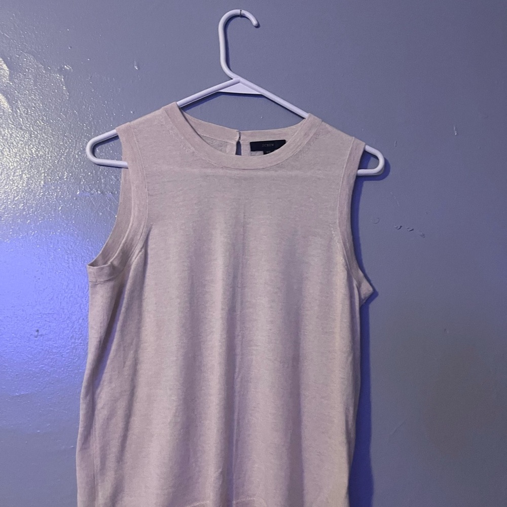 Used,short sleeve,cream,blouse